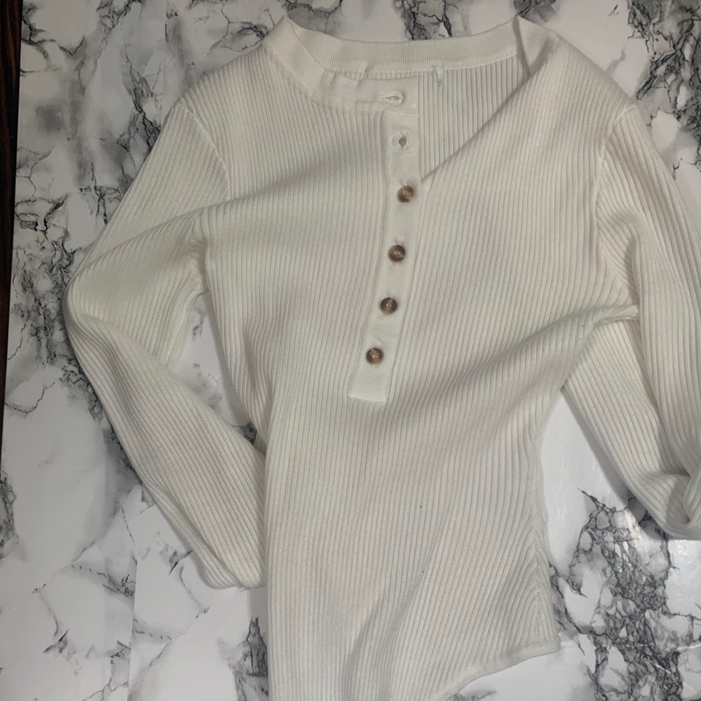 Cream - off white thermal type  bodysuit